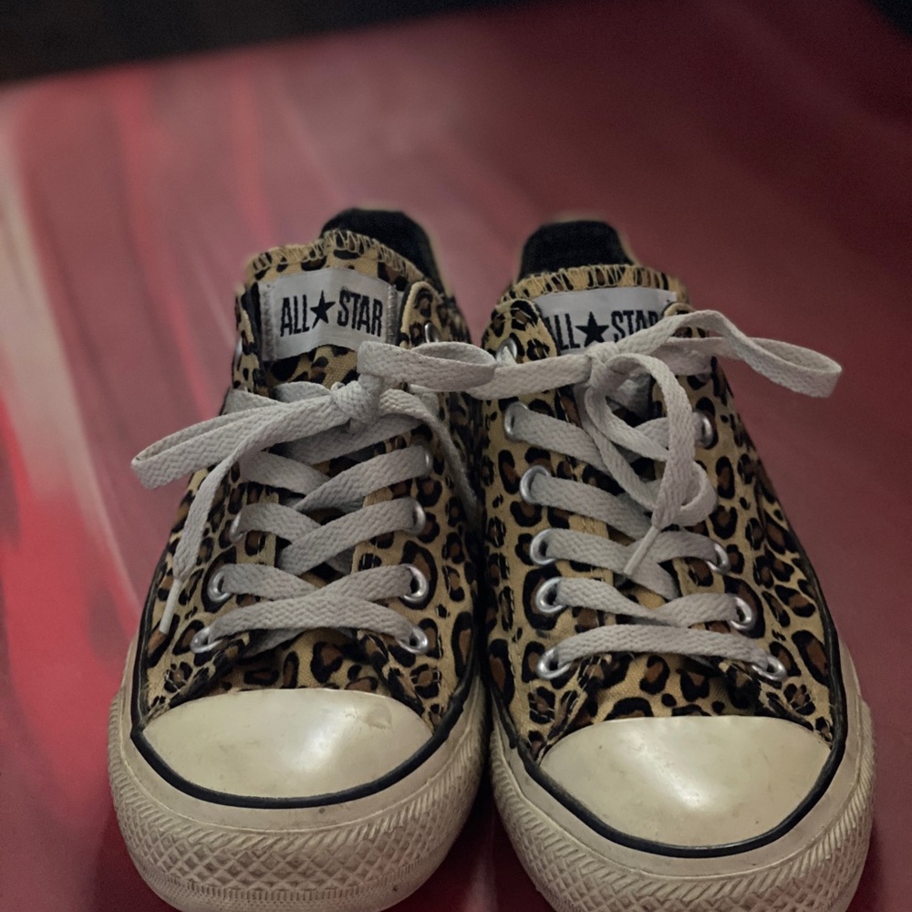 Converse Cheetah Print Sneakers
